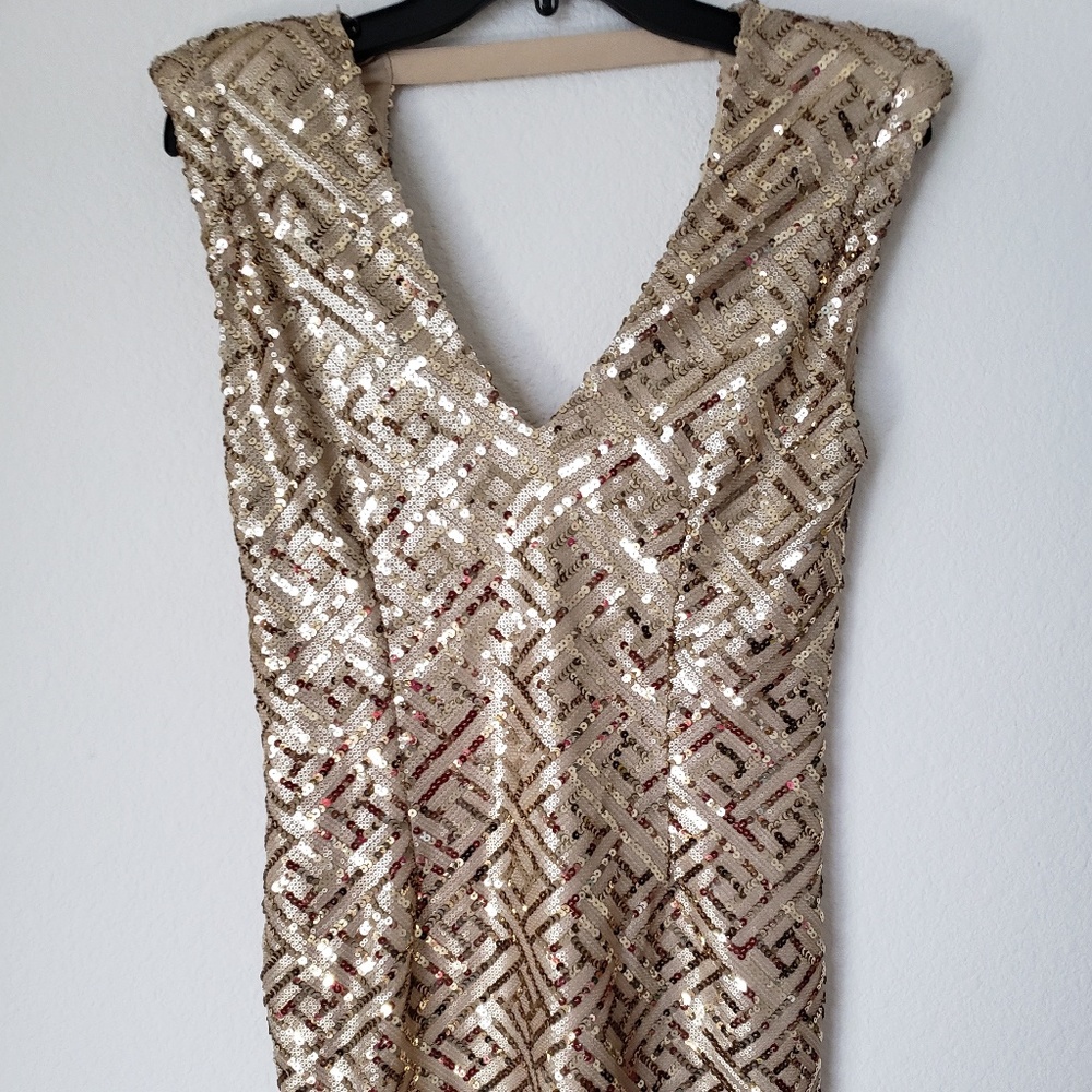 Forever 21 Exclusive Gold Sequin Dress